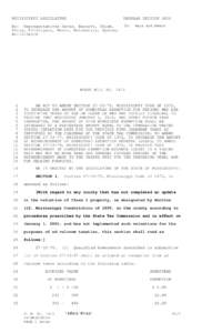 MISSISSIPPI LEGISLATURE  REGULAR SESSION 2006 By: Representatives Davis, Barnett, Chism, Denny, Fillingane, Moore, Rotenberry, Upshaw,