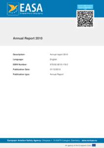 Annual ReportDescription: Annual report 2010