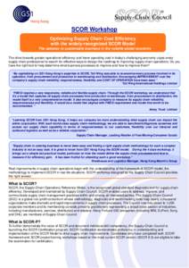 Understanding Article Numbering and Bar Coding Standards認識貨品編碼及條碼標準 (course code: BWS01)