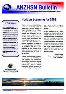 ANZHSN Bulletin Issue 6.pub