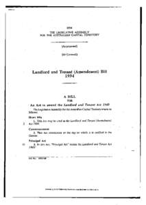 1994 THE LEGISLATIVE ASSEMBLY FOR THE AUSTRALIAN CAPITAL TERRITORY (As presented) (Mr Cornwell)