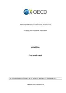 Anti-Corruption Network for Eastern Europe and Central Asia  Istanbul Anti-Corruption Action Plan ARMENIA