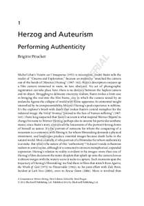 1  Herzog and Auteurism Performing Authenticity  RI