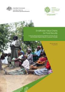 Smallholder Value Chains for Food Security A Scoping Study with Particular Attention to Farmer Groups and Innovation Platforms Based on Landcare Principles  Bernard Wonder