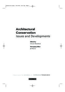 Cultural studies / Bernard Feilden / Knights Bachelor / English Gothic architecture / York Minster / Architectural conservation / Conservation biology / Feilden / Conservation-restoration / Science / Museology