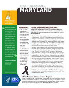 BREATHING EASIER in  MARYLAND SUCCESS STORIES FROM THE MARYLAND ASTHMA CONTROL PROGRAM