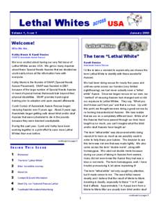 Lethal Whites  USA Volume 1, Issue 1