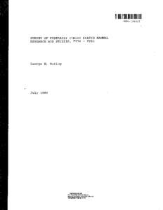 Medicine / Marine Mammal Commission / United States Fish and Wildlife Service / Earth / National Marine Fisheries Service / National Oceanic and Atmospheric Administration / National Institutes of Health / Marine Institute Ireland / National Oceanographic Partnership Program / Environment / Marine Mammal Protection Act / Marine conservation