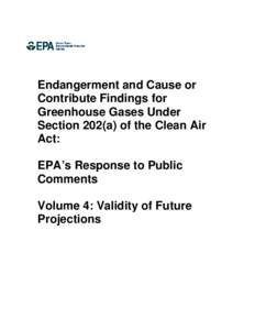 Volume 4: Validity of Future Projections