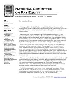 Microsoft Word - Equal Pay Day Press Release 2007.doc