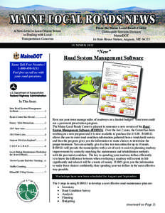 Transportation in Maine / Maine / Cities in Maine / Frontage road / Road / Iowa Primary Highway System / Great Britain road numbering scheme / Transport / Types of roads / Maine Department of Transportation