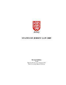 States of Jersey Law 2005