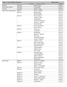 95th Illinois General Assembly / Illinois General Assembly / Florida state elections