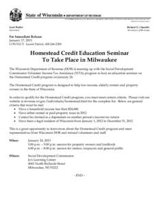 Homestead exemption in Florida / Wisconsin Tax Appeals Commission