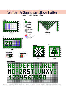 Winter: A Sanquhar Glove Pattern BETH BROWN-REINSEL Key  Initial