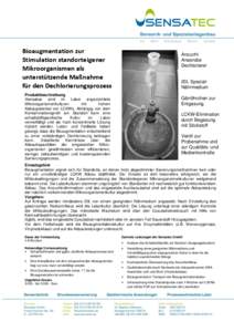 Bioaugmentation zur Stimulation standorteigener Mikroorganismen als