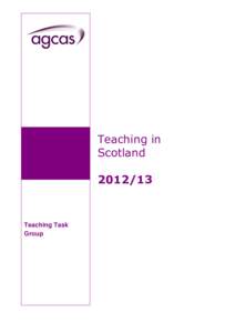Teaching in Scotland[removed]Teaching Task Group