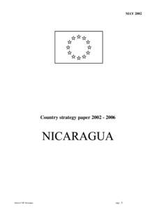 MAY[removed]Country strategy paper[removed]Annexe CSP Nicaragua