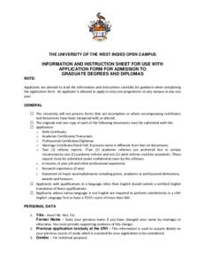 Recruitment / University and college admissions / Sokoine University of Agriculture / Graduate school / Academic degree / Employment