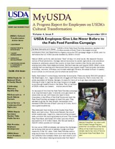 MyUSDA EVERY DAY IN EVERY WAY USDA’s Cultural Transformation Action Items