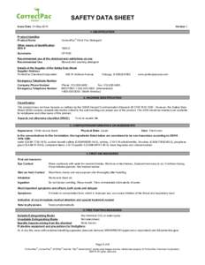 SAFETY DATA SHEET Issue Date 01-May-2015 Version 1 1. IDENTIFICATION