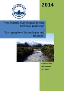New ZealandHydrological Society      Technical Workshop
