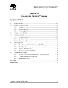 CHAPTER 5 - CONCRETE DESIGN THEORY