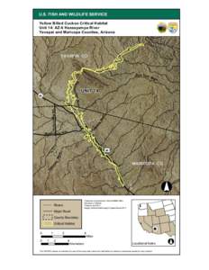 U.S. FISH AND WILDLIFE SERVICE Yellow Billed Cuckoo Critical Habitat Unit 14: AZ-6 Hassayampa River Yavapai and Maricopa Counties, Arizona  YAVAPAI CO