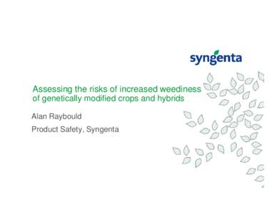 A framework for assessing the environmental risks of gene flow from genetically modified crops to wild relatives