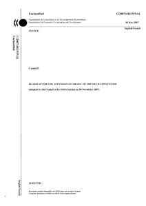 Unclassified  C[removed]FINAL Organisation de Coopération et de Développement Economiques Organisation for Economic Co-operation and Development