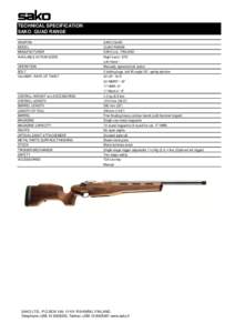 TECHNICAL SPECIFICATION SAKO QUAD RANGE WEAPON SAKO QUAD