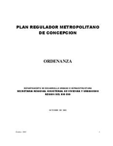 PLAN REGULADOR METROPOLITANO DE CONCEPCION