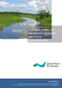 The post-2015 development agenda  ©Guido Fernandez de Velasco/UNDP Nicaragua stakeholder perspectives on a water