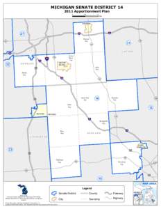 MICHIGAN SENATE DISTRICT[removed]Apportionment Plan 0 2.5