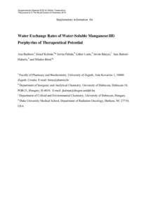 Supplementary Material (ESI) for Dalton Transactions This journal is © The Royal Society of Chemistry 2010 Supplemetary information for  Water Exchange Rates of Water-Soluble Manganese(III)