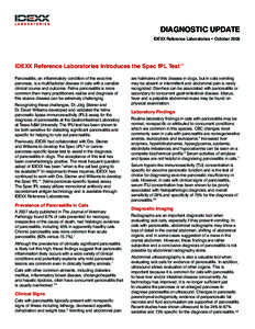 IDEXX Reference Laboratories Introduces the Spec fPL Test - Diagnostic Update