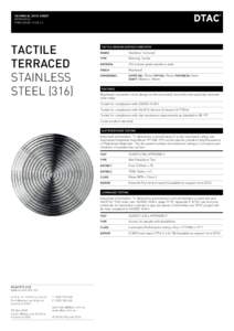 technical data sheet version 06 publishedTactile TERRACED