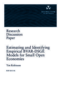 Estimating and Identifying Empirical BVAR-DSGE Models for Small Open Economies