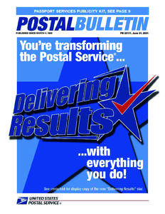 Postal Bulletin[removed]June 24, 2004