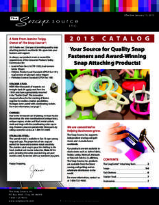 Eﬀective January 15, A Note From Jeanine Twigg, Owner of The Snap Source®: