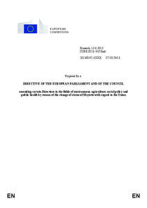 EUROPEAN COMMISSION Brussels, [removed]COM[removed]final[removed]COD)