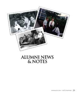 www.agts.edu / AGTS Rapport  23 Alumni News & Notes 1