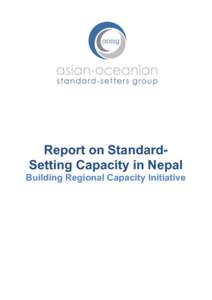 Report on Standard-Setting Capacity in Nepal