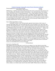 Southern Campaign American Revolution Pension Statements & Rosters Pension application of Aaron Inman R5489 fn14SC Transcribed by Will Graves[removed]Methodology: Spelling, punctuation and/or grammar have been corrected