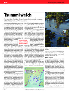 NEWS  Vol 462|24/31 December 2009 NATURE|Vol  Tsunami watch