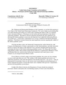 United States v. Booker / United States Federal Sentencing Guidelines / Blakely v. Washington / Mistretta v. United States / United States Sentencing Commission / Apprendi v. New Jersey / Stinson v. United States / Sentencing Reform Act / Sentence / United States criminal procedure / Law / Case law