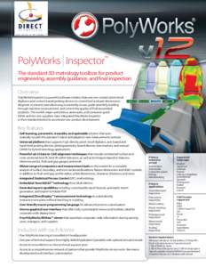 I  PolyWorks Inspector™ The standard 3D metrology toolbox for product engineering, assembly guidance, and final inspection Overview