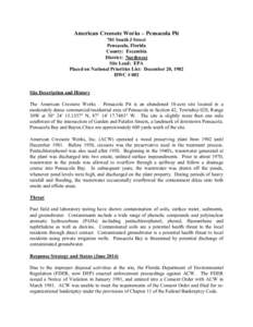 Pollution / Aquifers / Hazardous waste / United States Environmental Protection Agency / Organochlorides / Environmental remediation / Superfund / Dense non-aqueous phase liquid / American Creosote Works / Environment / Earth / Water