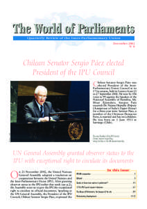The World of Parliaments Quarterly Review of the Inter-Parliamentary Union December Mai 2002 N°6 N°8