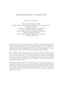 Personalized Empathic Computing (PEC) Egon L. van den Broeka,b a Human Media Interaction (HMI), Faculty of Electrical Engineering, Mathematics, and Computer Science,